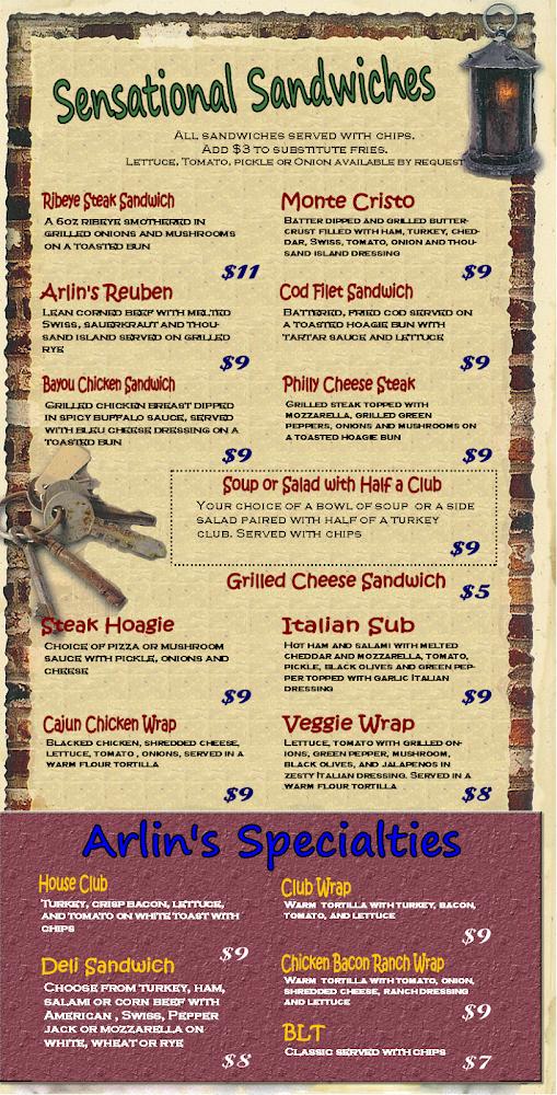 Arlin's Bar & Garden Menu image 3